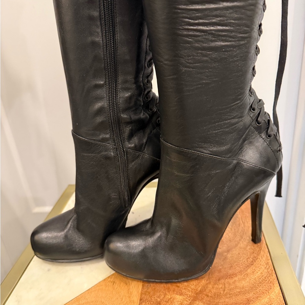 Mimosa Knee high leather boots made in Italy size 36